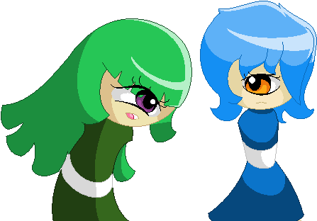 Iris And Demo Pixel Art By Animalcreation - Raocow Demo (470x339)