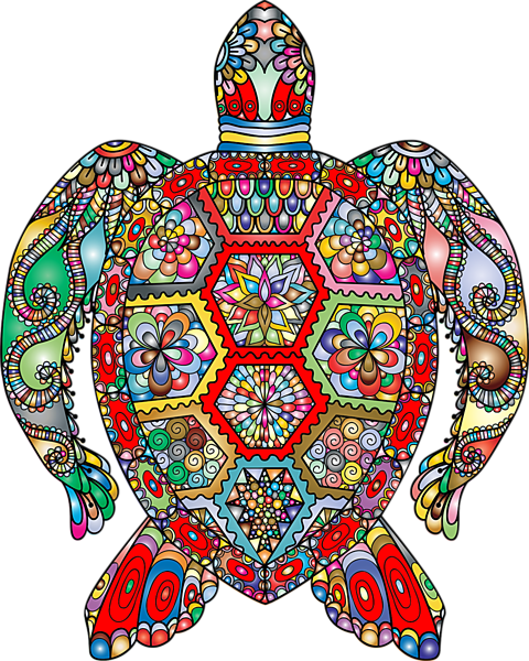 Sea Turtle Art (480x600)