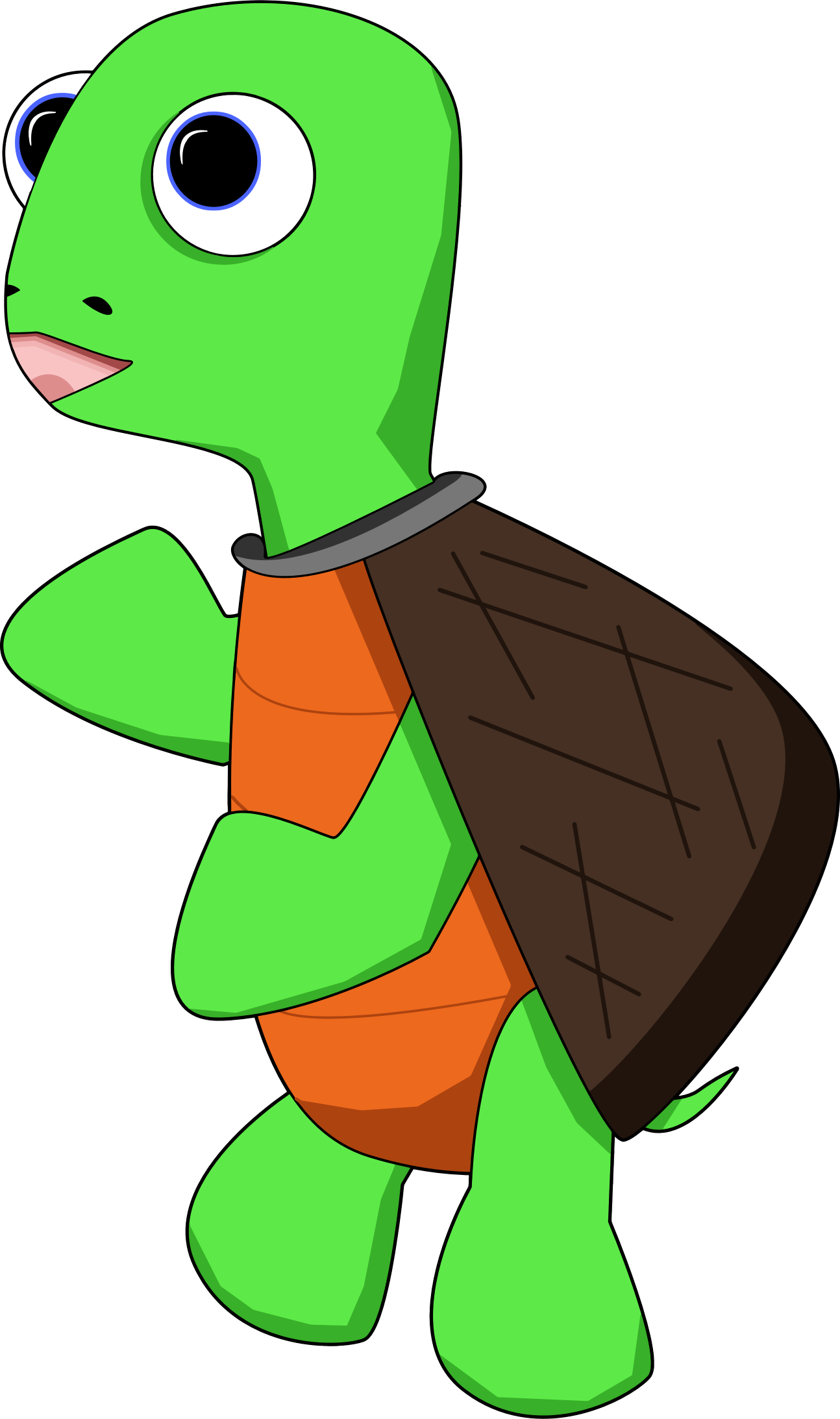Turtle Reptile Cartoon Tortoise Clip Art - Gambar Kartun Kura Kura (1294x2186)