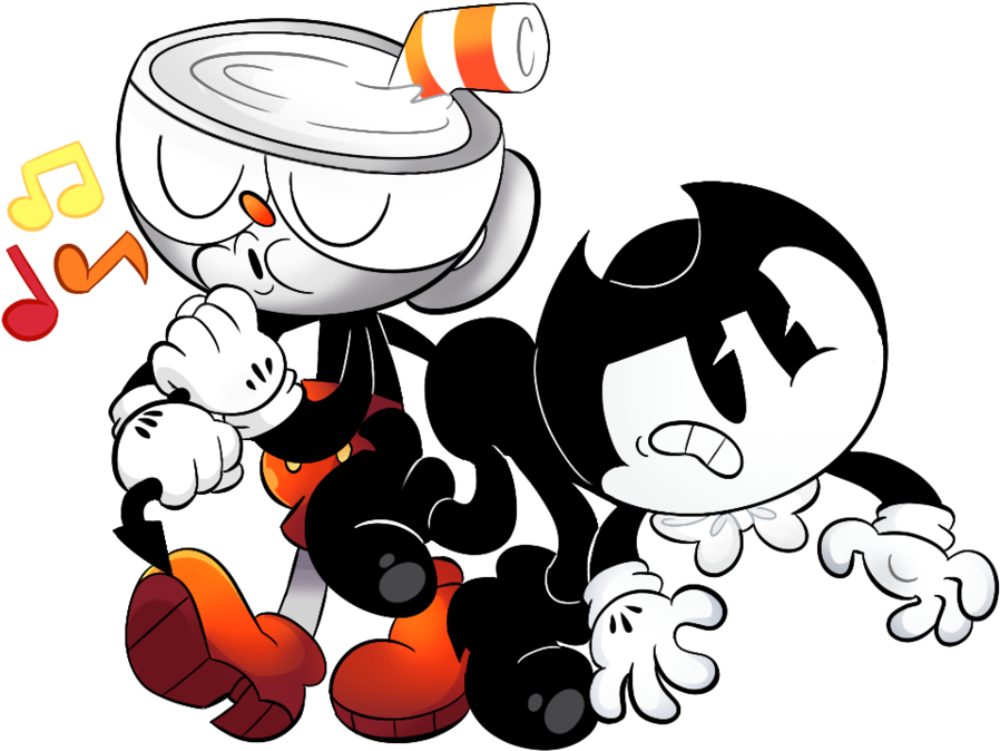 Cuphead Taking Out The Trash By Qup-quack - Cuphead (946x844)