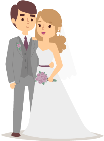 Base Edit Package - Marriage Illustration Png (356x489)