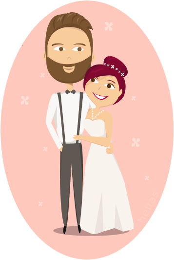 Bride And Groom Free Wedding Images 1 Free Clipart - Groom And Bride Clip Art (357x532)