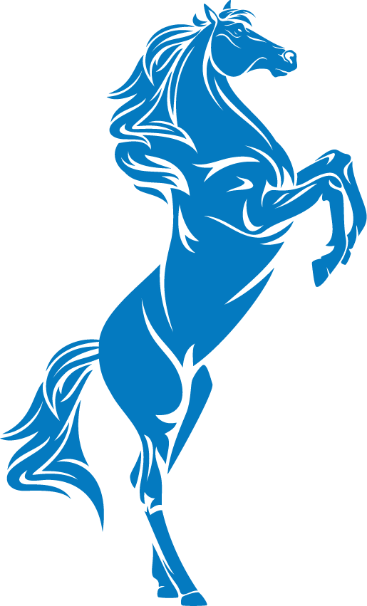 Merrill Road Elementary - Free Black Horse Vector (515x851)