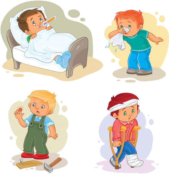 The Immune System Of Preschool Children Hasn't Been - Niño Enfermo Vector (570x579)