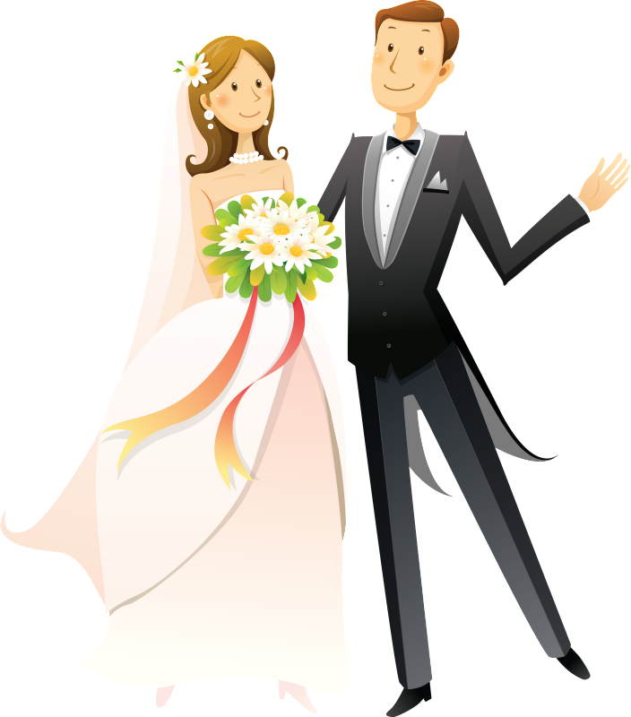 Wedding Embroidery Cliparts - Imagenes De Novios Para Tarjetas De Boda (704x800)