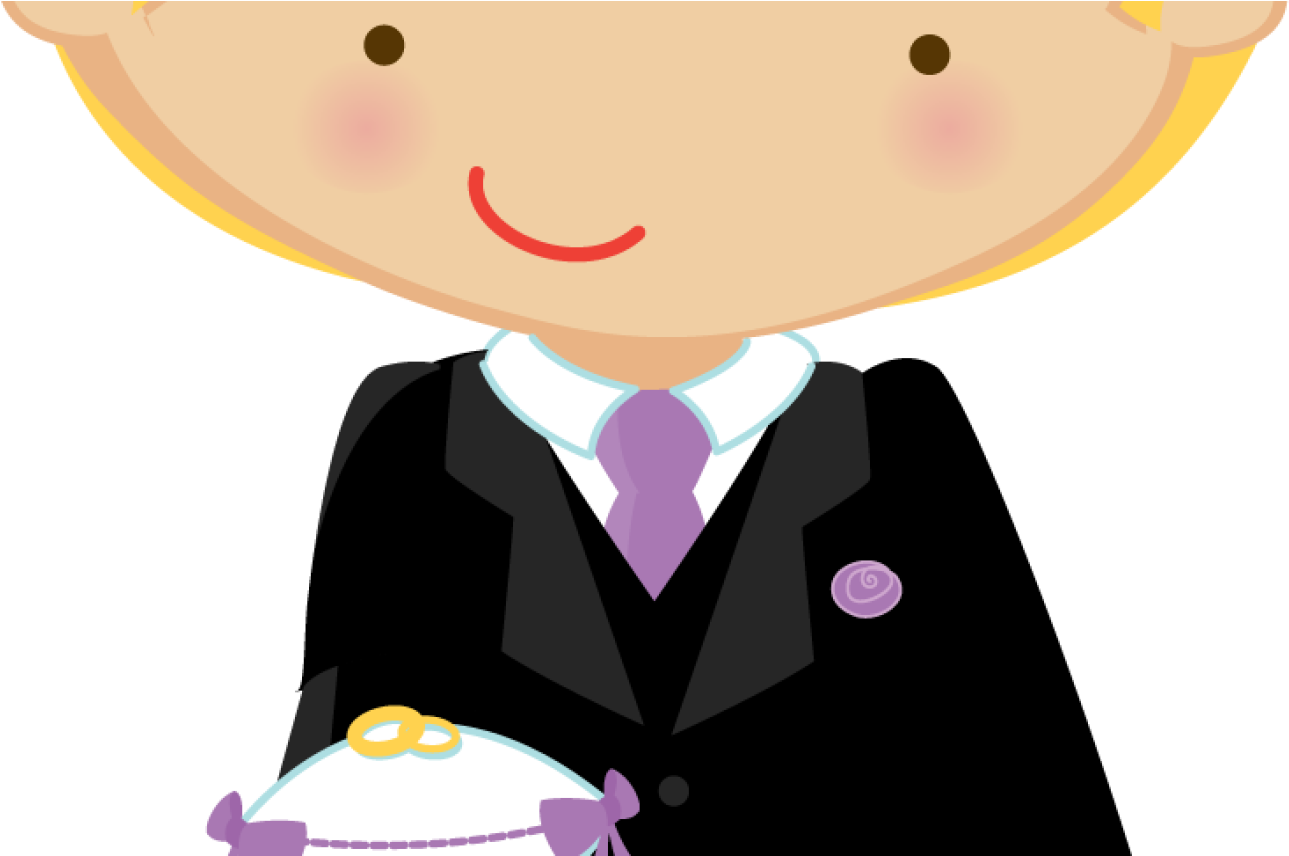 Flower Girl And Ring Bearer Clipart Oh My Fiesta Wedding - Pajem E Daminha Png (1368x855)