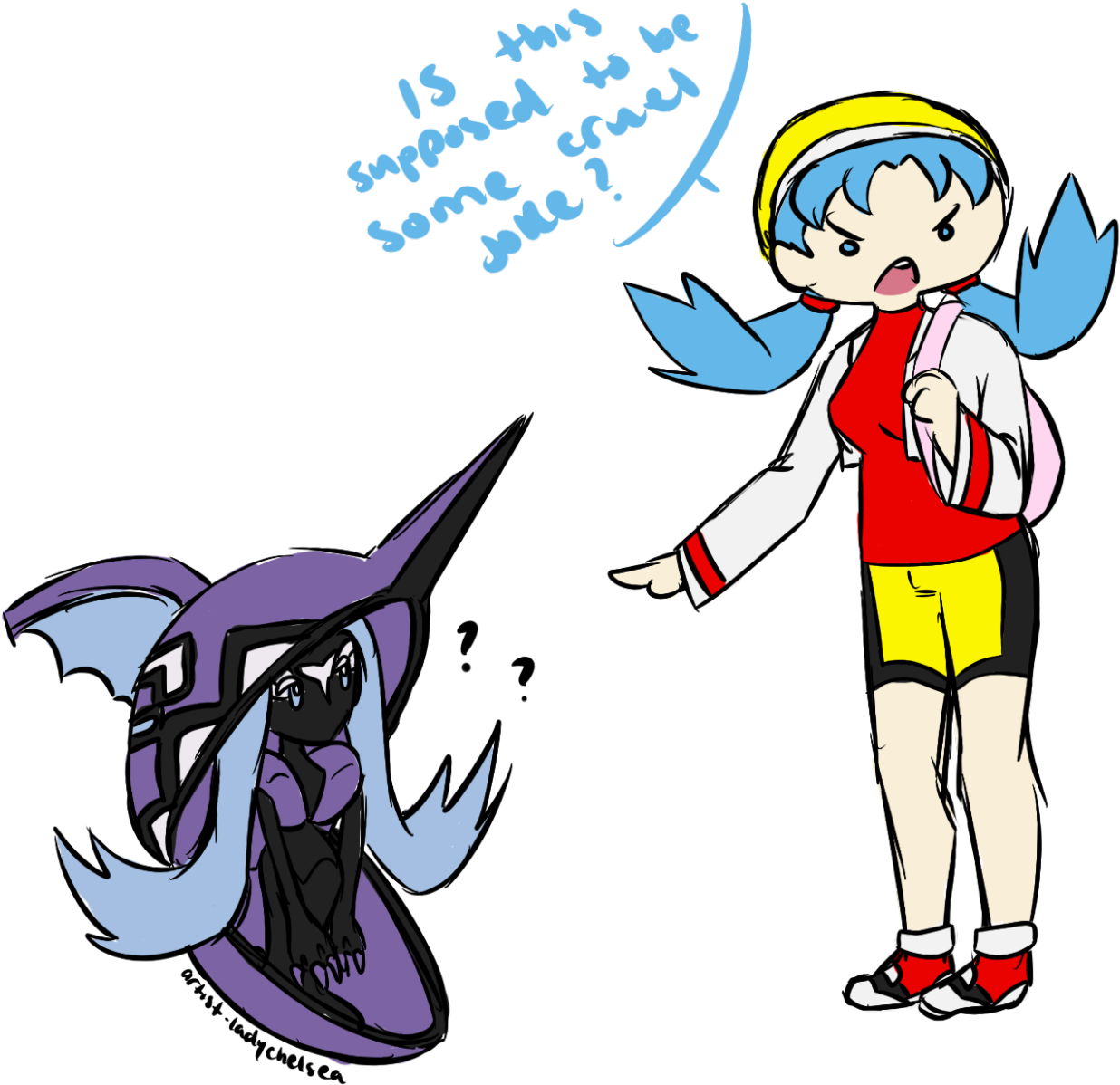 I Saw Tapu Fini And Really Gamefreak Really They - Tapu Fini Closed (1280x1264)