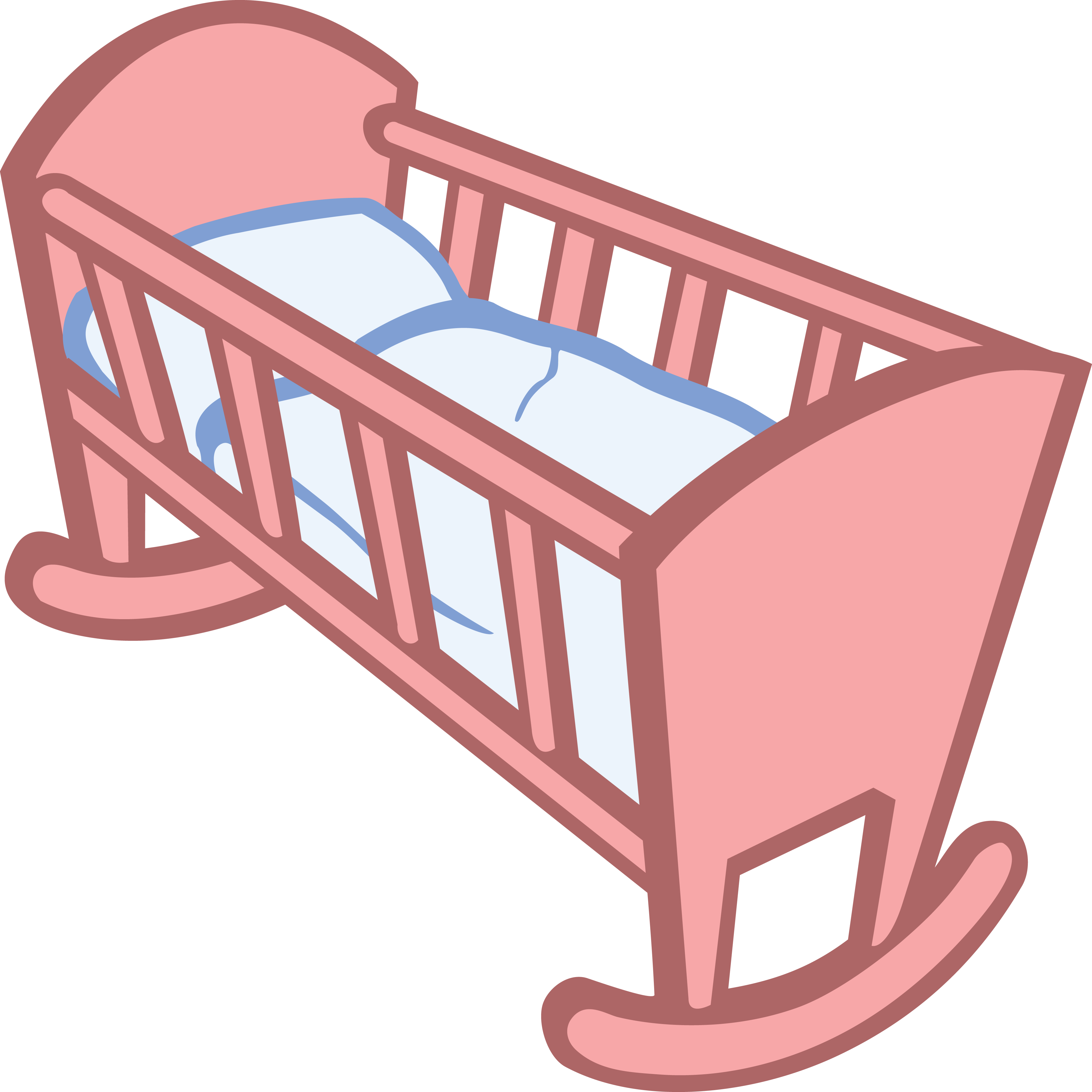 Free Clipart Of A Baby Crib - Easy To Crochet Baby Quilts Ebook (4000x4000)