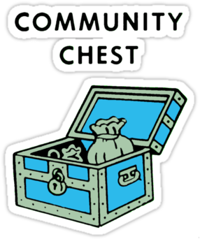 "community Chest" Stickers By Spikerama - Community Chest (375x360)