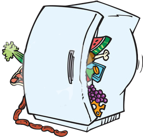Clipart - Refrigerator Clip Art (450x289)