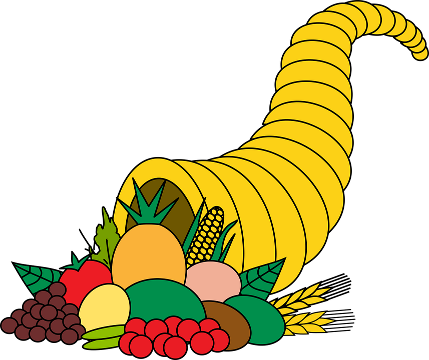 Fruits And Vegetables Cartoon 19, Buy Clip Art - Cuerno De Frutas Png (857x720)