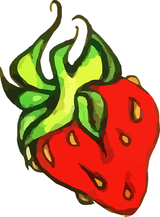 Fruits And Vegetables Clipart 29, Buy Clip Art - Strawberry (530x720)