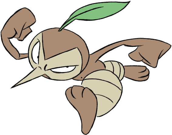 Nuzleaf By Winter-freak - Pokemon Mystery Dungeon Dark Nuzleaf (642x590)