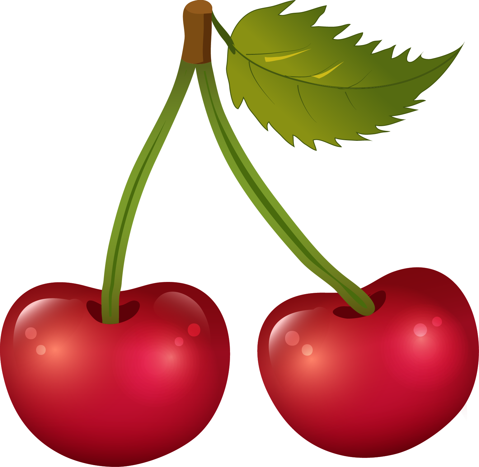 Cherry Clipart Png Image 01 - รูป เชอ ร์ รี่ การ์ตูน (1539x1499)