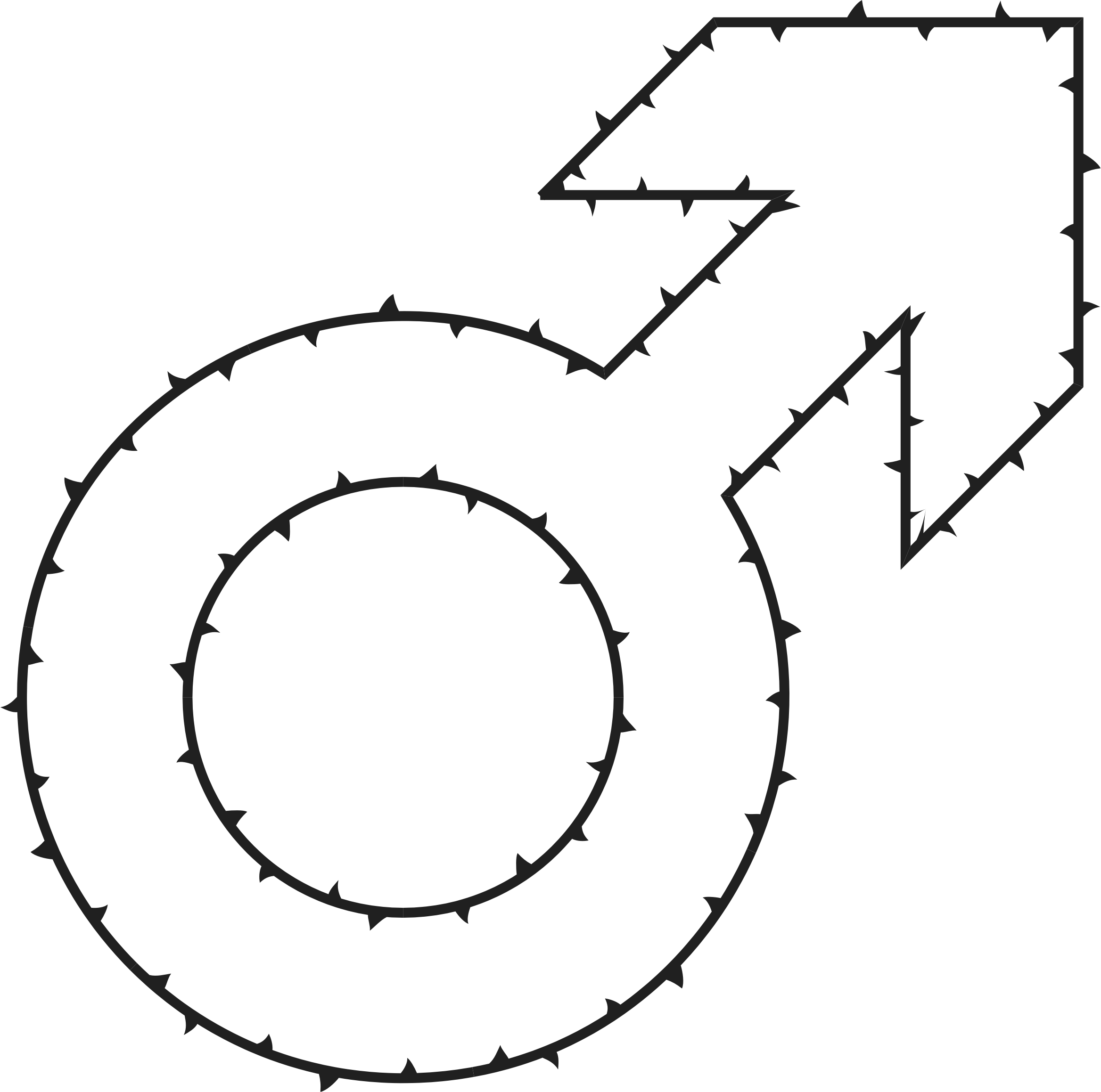 Symbol Of Thorns - Transparent Background Peace Sign Outline (2336x2318)