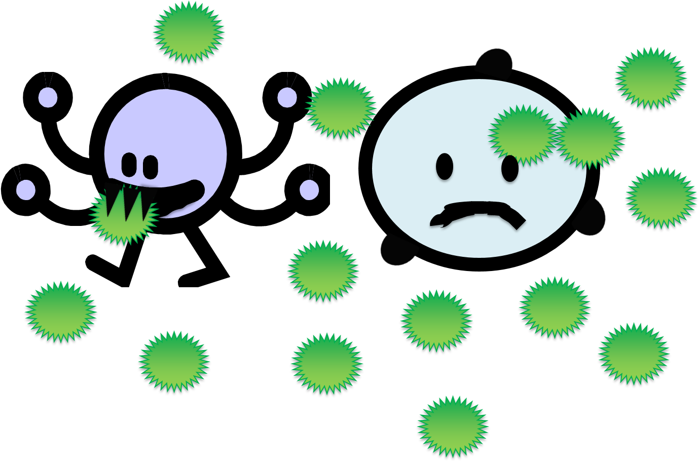 Graphics From Microsoft Clip Art - Alles Schaut Einfach Postkarte (1390x917)