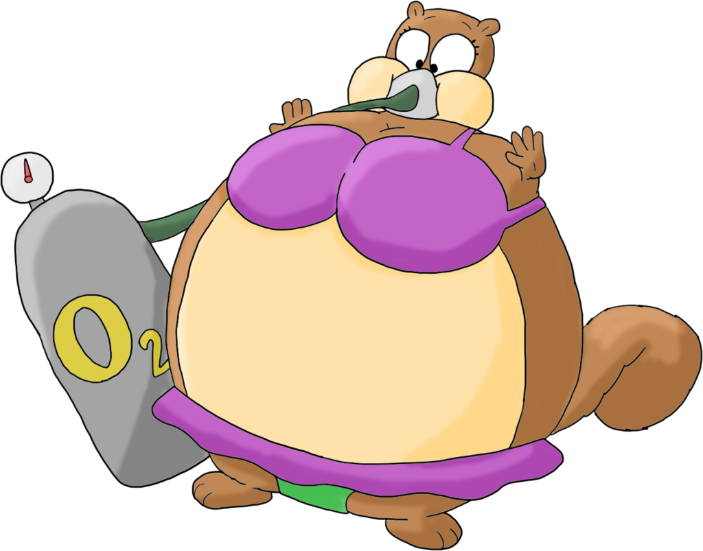 Sandy Cheeks Inflated By Juacoproductionsarts - Pearl From Spongebob In A B...