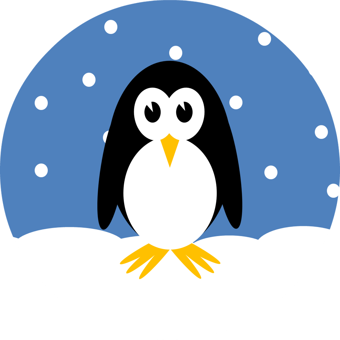 Thursday, 24 December - Pinguin In Der Schnee-weihnachtskarte Karte (1125x1125)