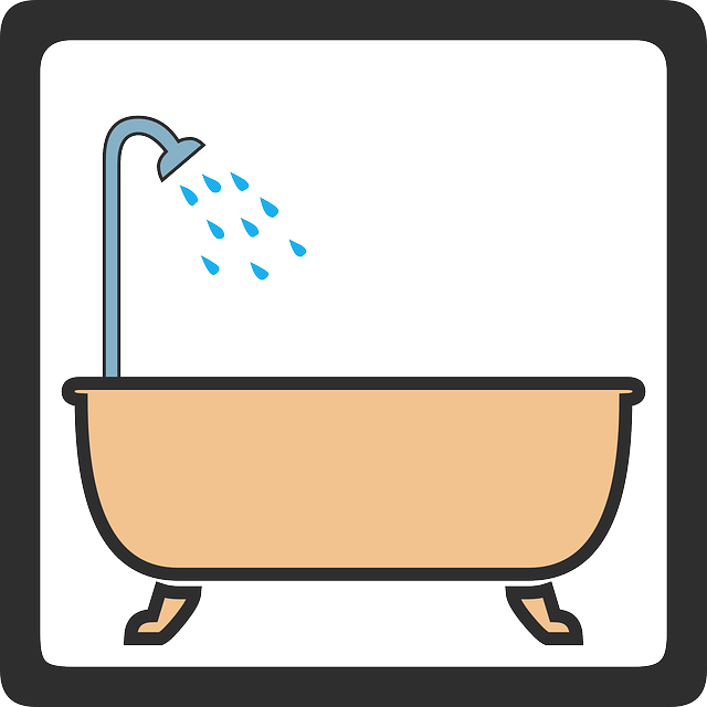 Sign, Symbol, Hotel, Bathroom, Tourist, Wash, Bath - Bath Shower Clipart (640x640)