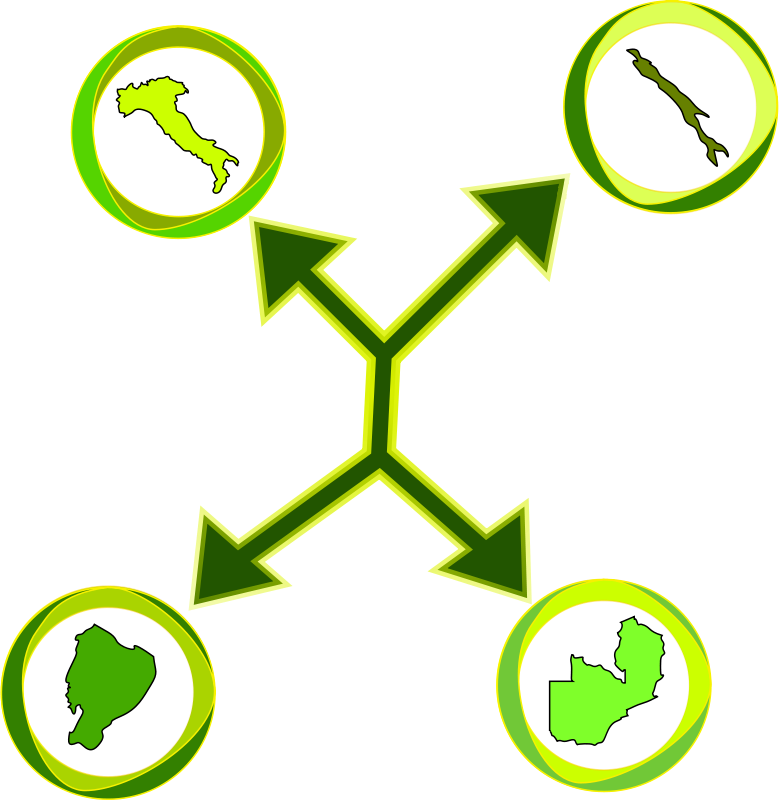Free Vector International Network Clip Art - Clip Art (779x800)