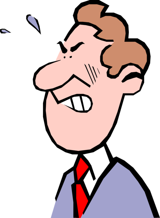 Vector Illustration Of Determined To Seek Revenge White - Vector Illustration Of Determined To Seek Revenge White (513x700)