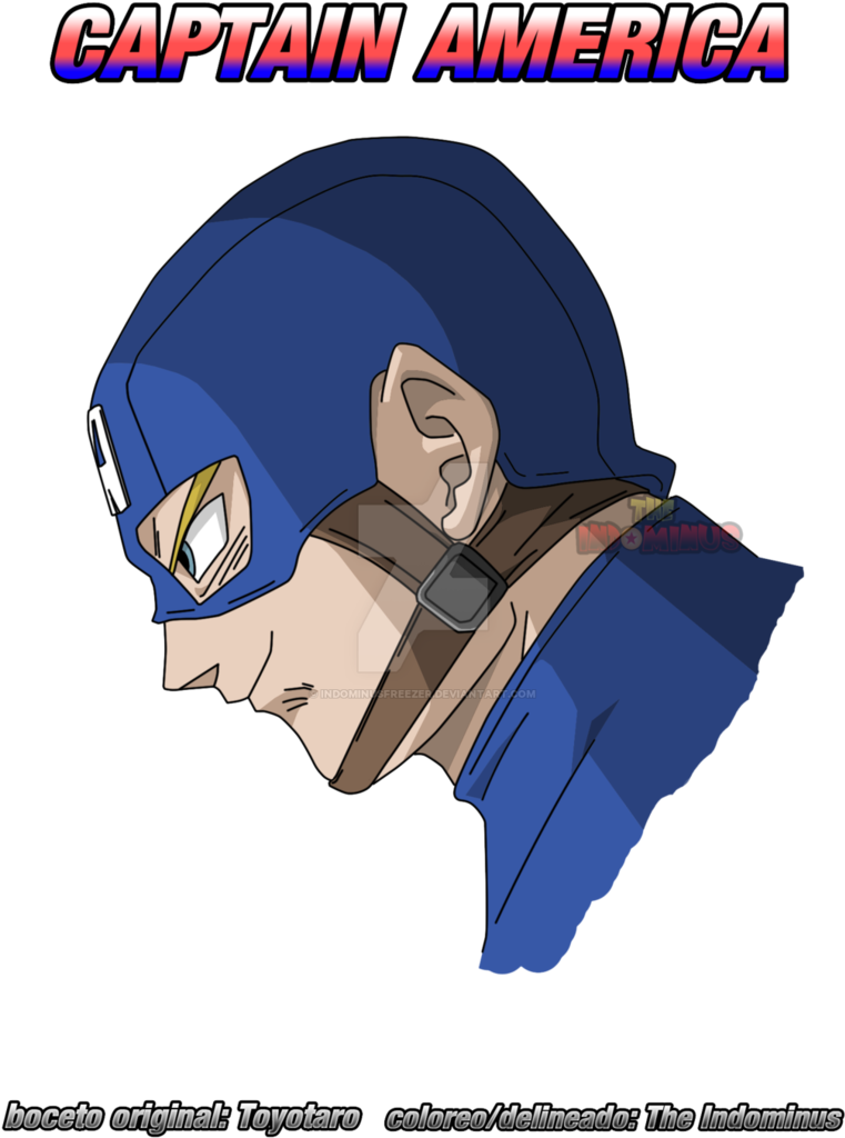 Captain America Dbz Style By Indominusfreezer - Comics (774x1032)