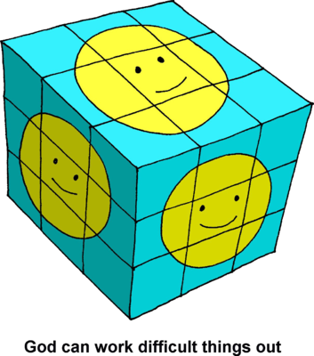 Happy Cube - Happy Face Cube (353x400)