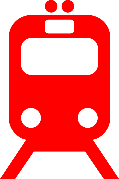 Public Service Clip Art - Red Train Logo Png (396x596)