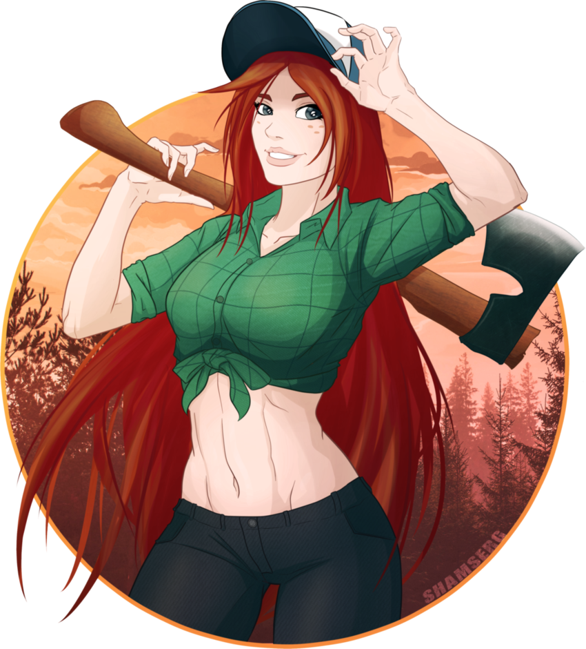 Wendy By Shamserg - Gravity Falls Wendy Fan Art (850x940)