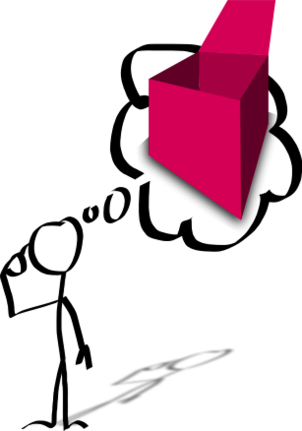 Man Thinking Box Empty - Short Term Memory Png (600x856)