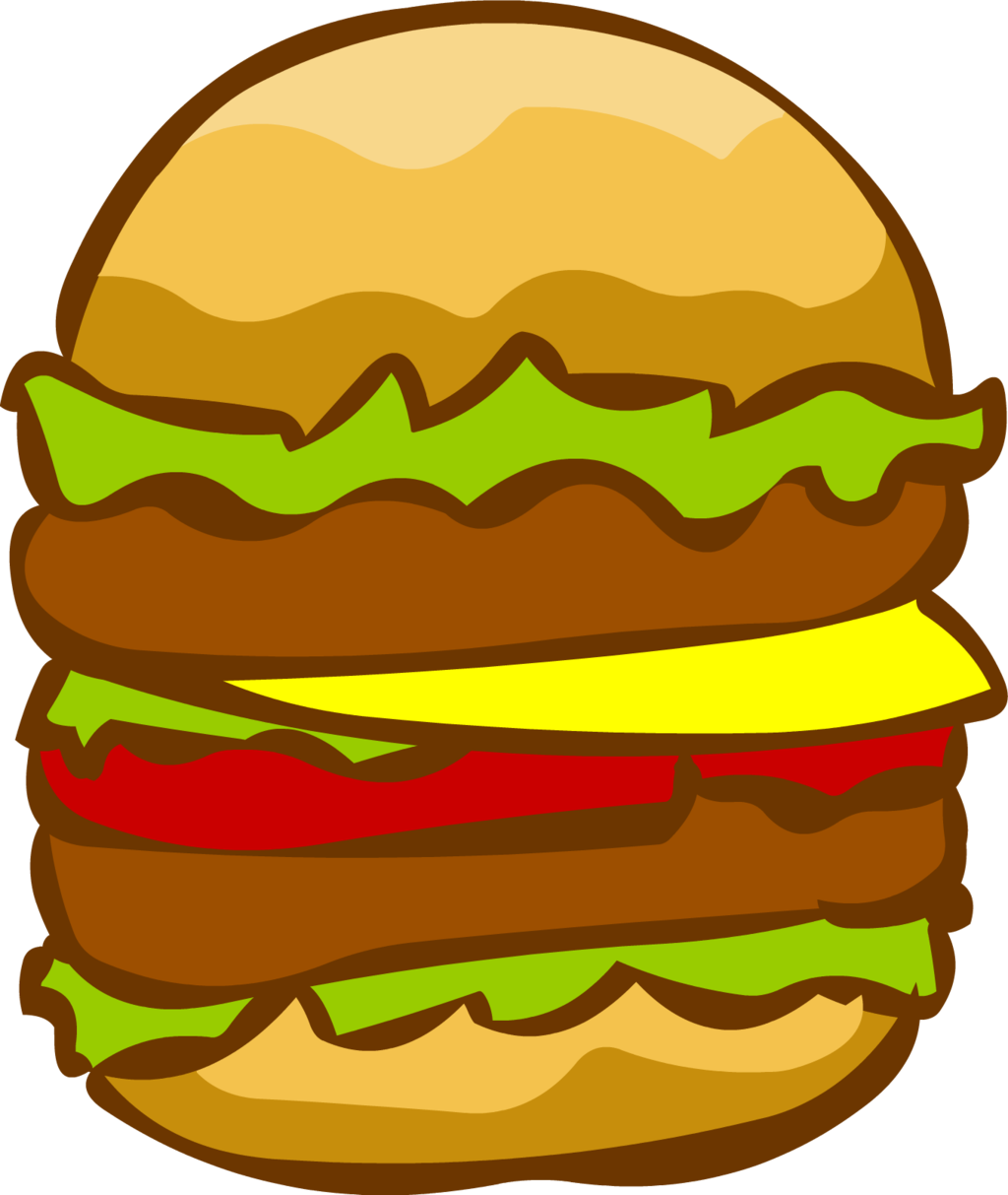 Burger Clip Art - Double Burger Clipart (1024x1213)