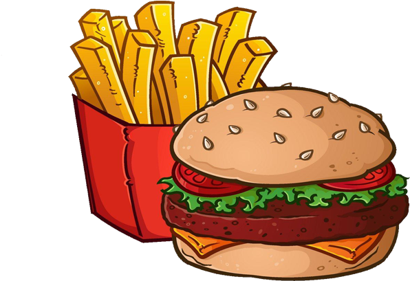 Hamburger French Fries Cheeseburger Royalty-free Clip - Hamburger French Fries Cheeseburger Royalty-free Clip (700x500)