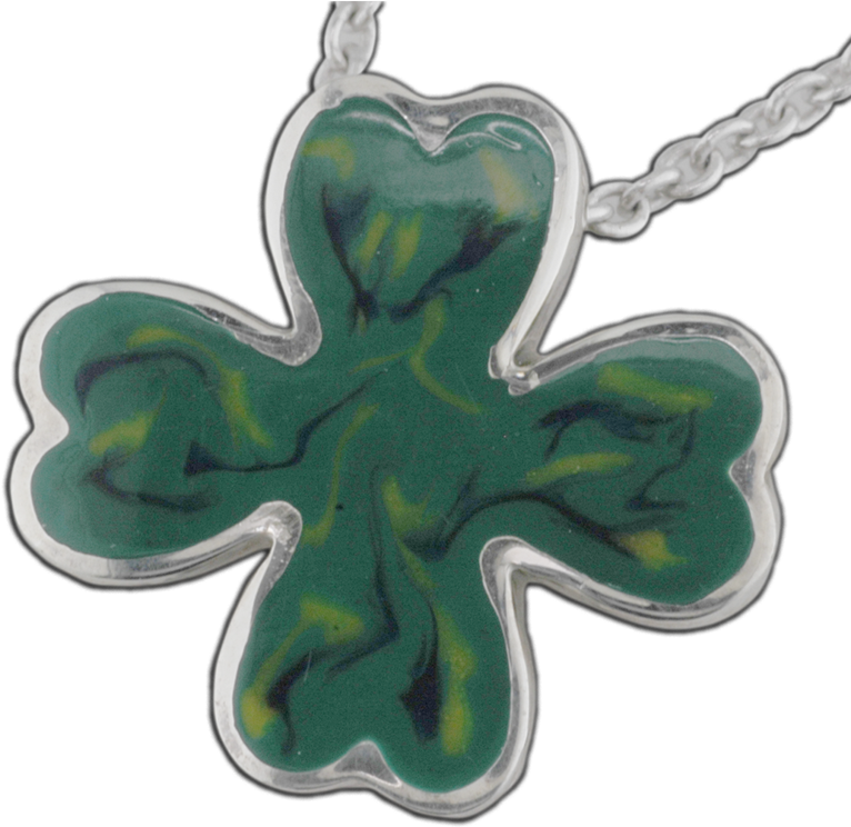 Faini Designs Jewelry Studio Four Leaf Clover Pendant - Locket (800x800)