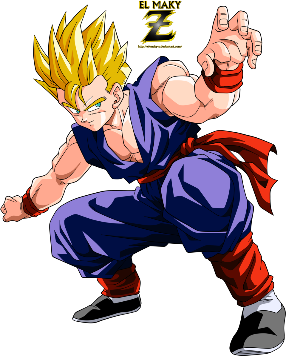Gohan Super Saiyan By El Maky Z - Gohan Super Sayayin (1024x1229)