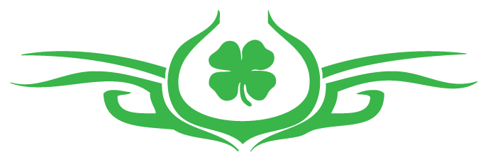 Superb Clover Tattoo Design Photo - Tribal Four Leaf Clover (688x229)