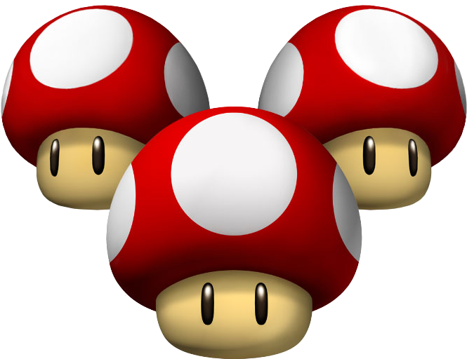 Triple Mushrooms Artwork - Wii Mario Kart Mushroom (680x520)