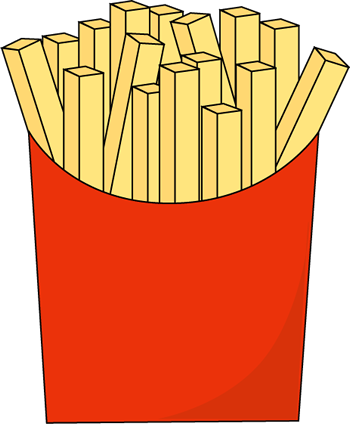 Fast Food French Fries - Fast Food Clip Art (350x424)
