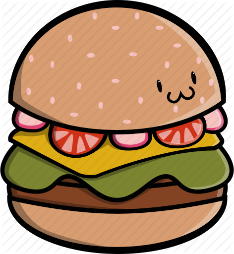 Burger - Cute Burger (472x512)
