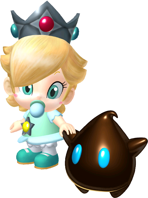 Have You Ever Wanted To Play As A Baby Counterpart - Mario Kart Baby Rosalina (624x748)