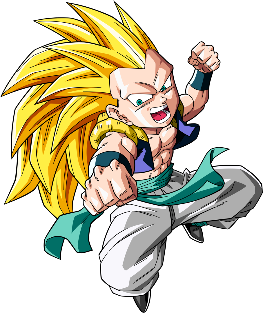 Gotenks Ssj 3 By - Gotenks Super Saiyan 3 Png (1024x1187)