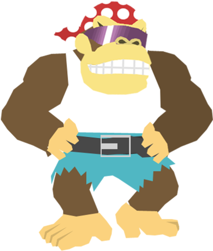 Ssb4 Charth Funky Kong By Teen Robot - Mario Kart Wii (600x600)