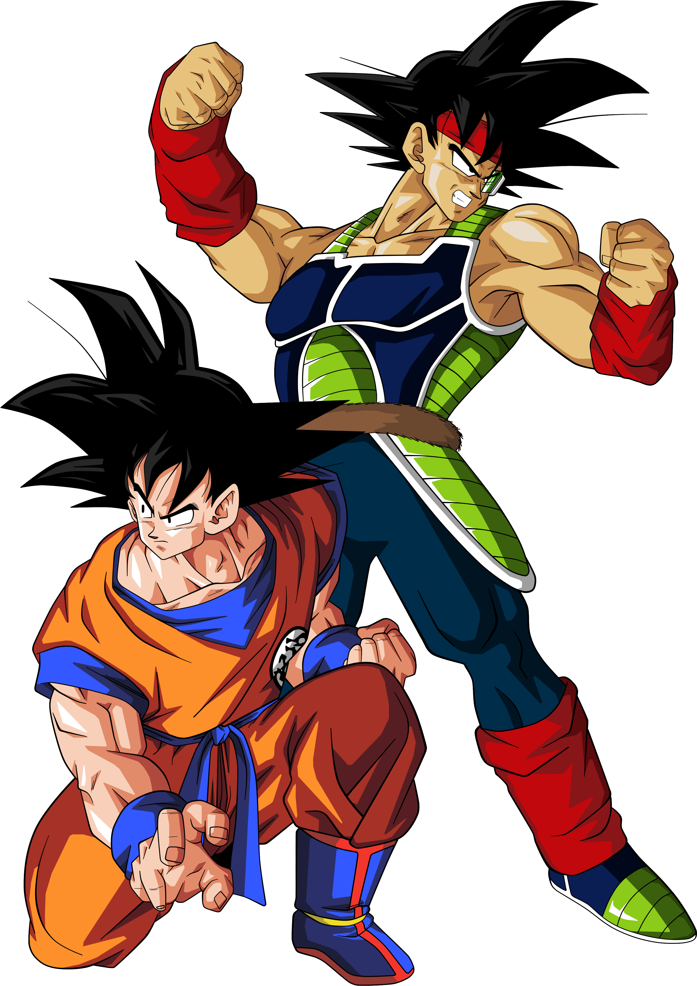 Goku Y Bardock By Bardocksonic Goku Y Bardock By Bardocksonic - Dragon Ball Z Bardock Y Goku (3223x4000)