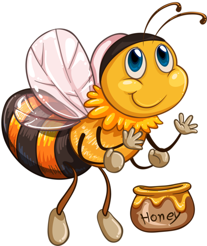 2 - Worker Bees Cartoon (422x500)
