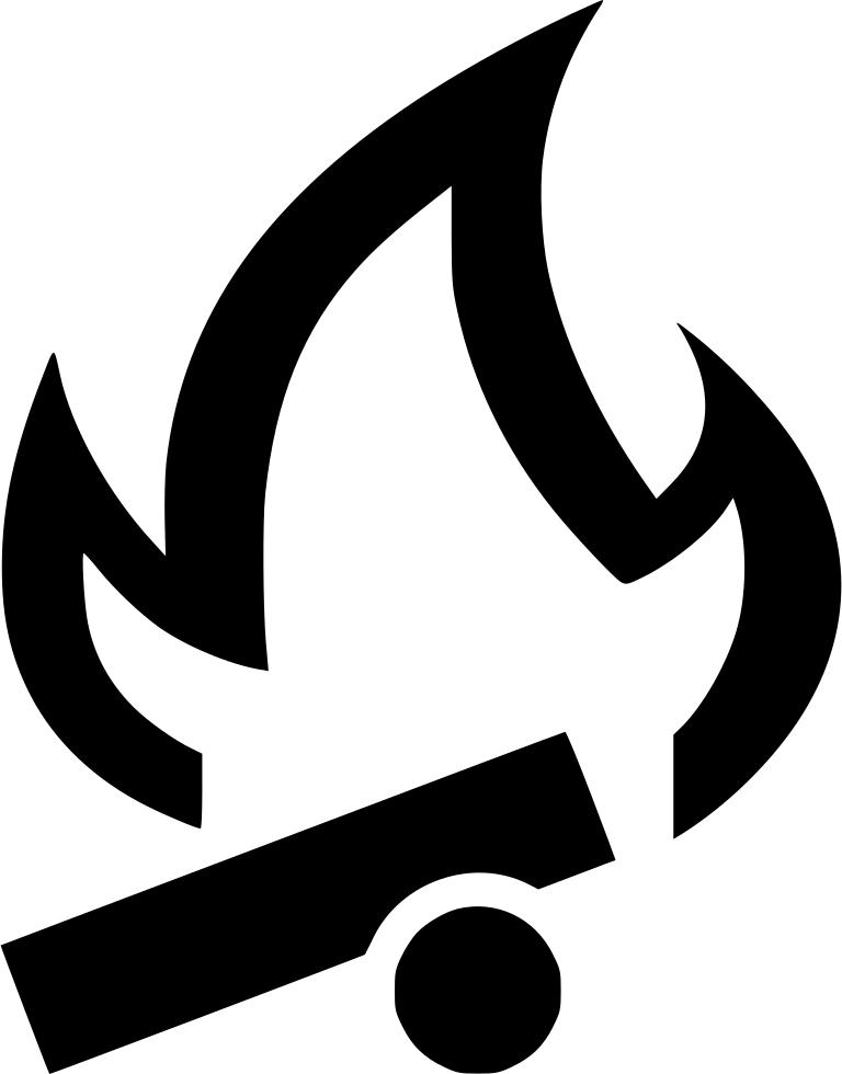 Campfire Flame Camping Clip Art - Campfire Flame Camping Clip Art (768x980)