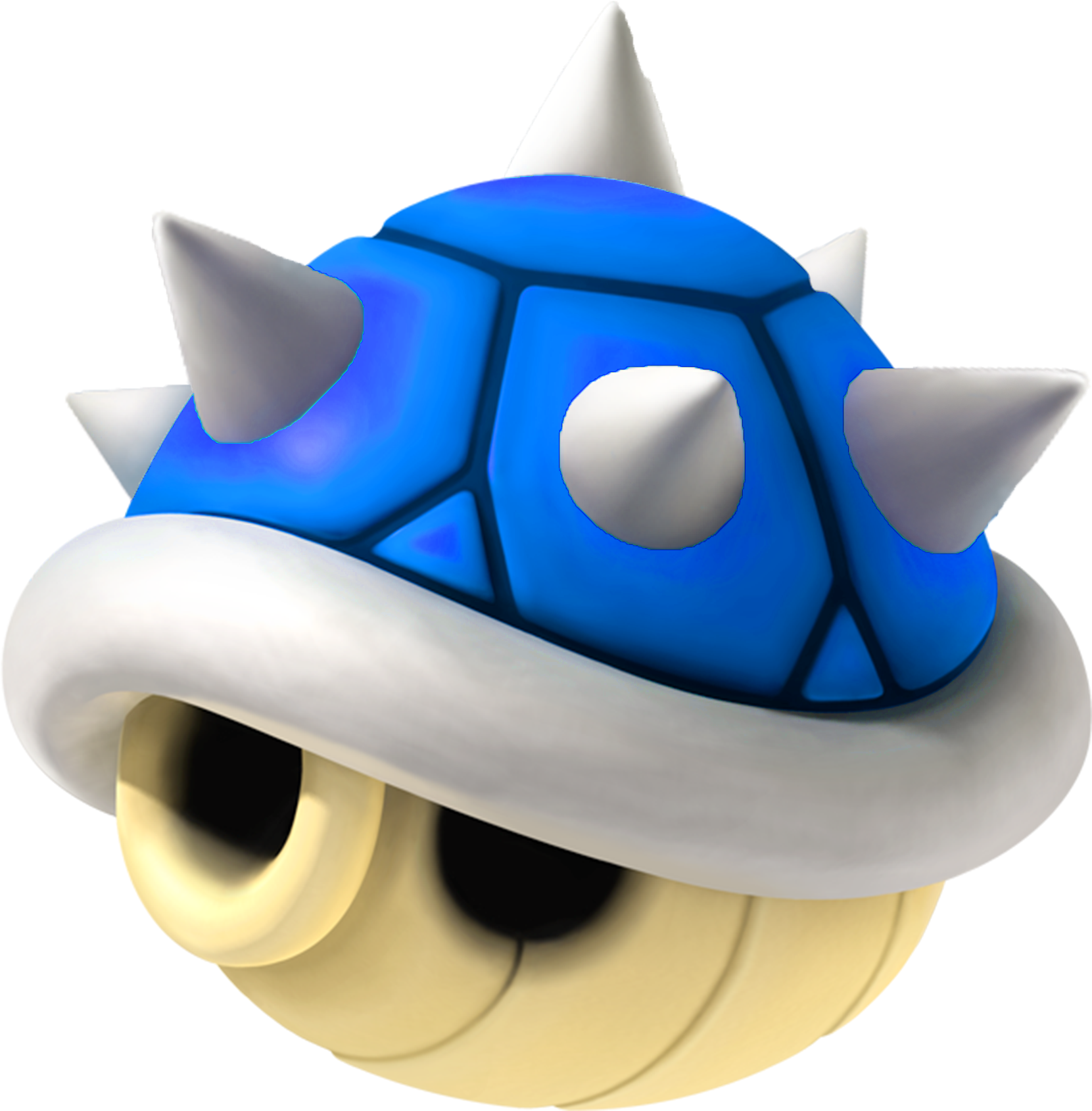 N64 Spiny Shell - Blue Shell Mario Kart 64 (1661x1690)