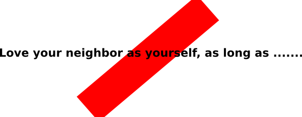 Love Your Neighbor Clip Art At Clker - Clip Art (600x232)