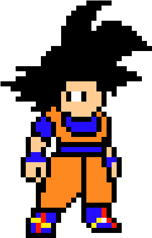 Goku Dragon Ball Z - Goku Black Pixel Art (360x540)