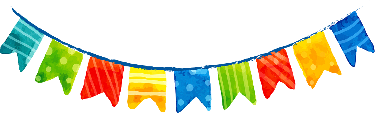 Party Alban Hefin Convite Garland Bonfire - Bunting Flag Png (1300x393)