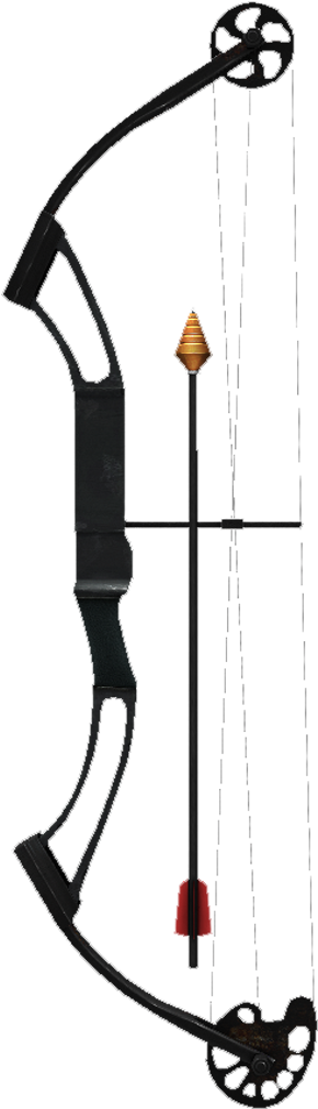 Compound Bow Clip Art - Compound Bow (588x1200)