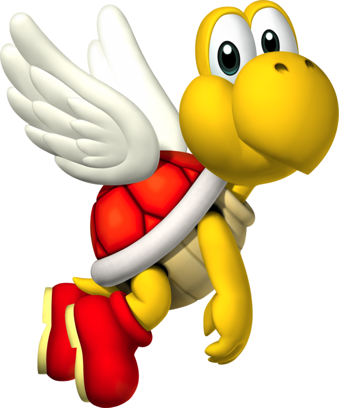 Koopa Paratroopa In Mario Kart - Mario Koopa Paratroopa (664x800)